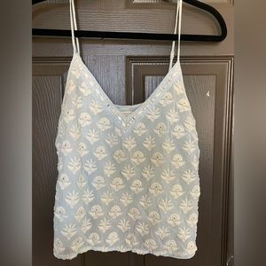 Anthropologie/Leifsdottir blouse with reflective accents